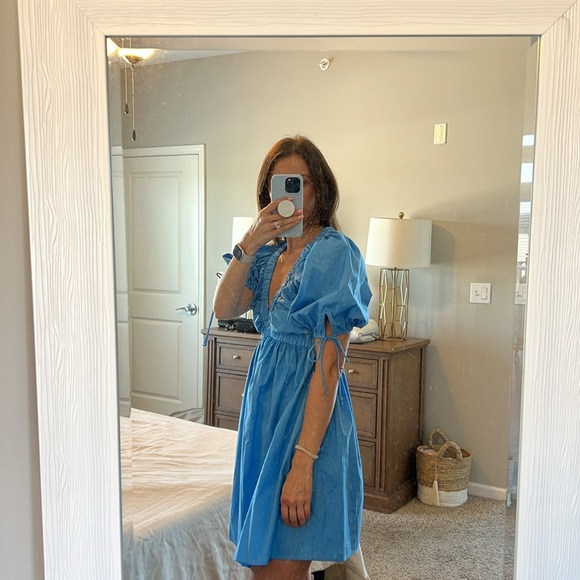 Abercrombie blue mini dress - Picture 6 of 9